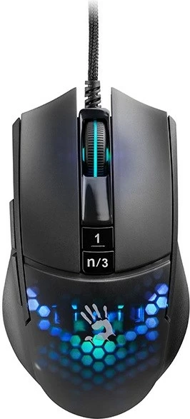 Mausi për Lojëra A4 TECH BLOODY A4TMYS47113 L65 MAX RGB Honeycomb, i Zi