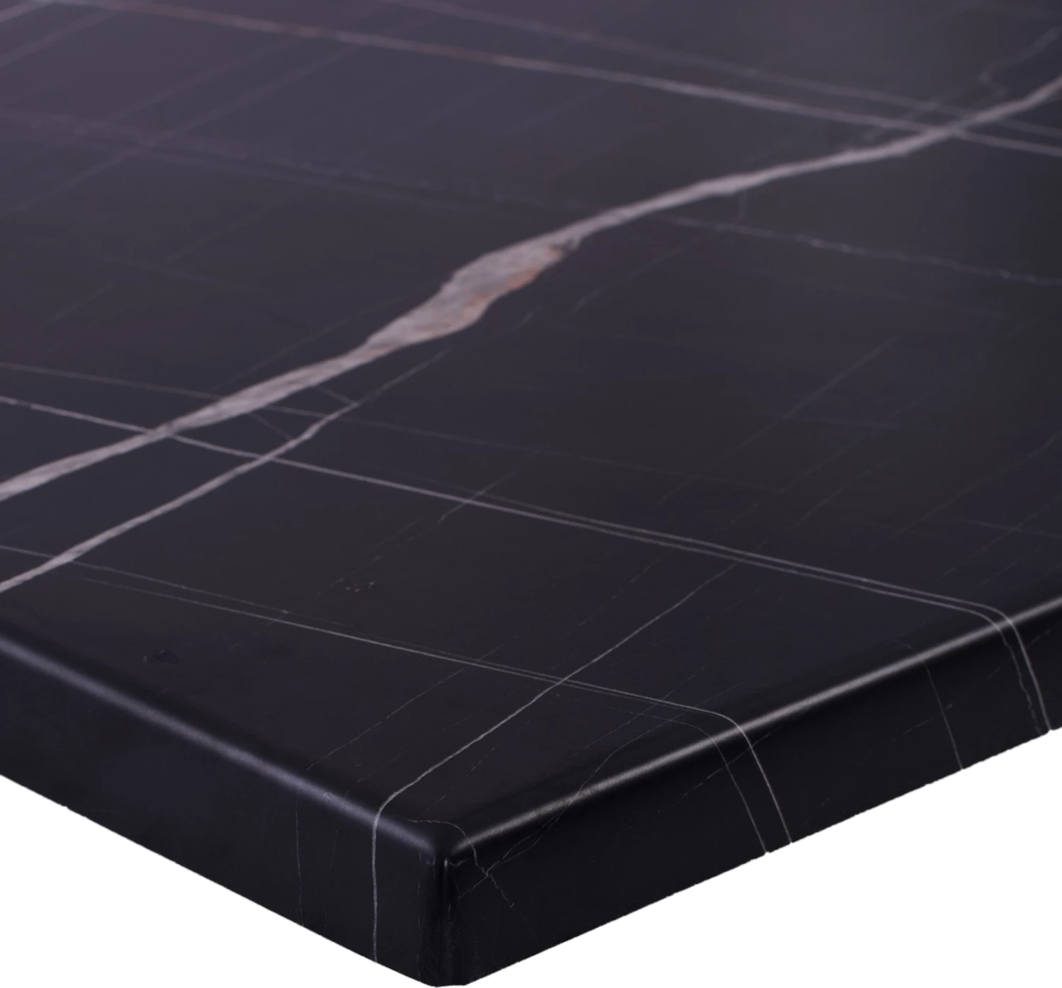 Sipërfaqe tavoline katrore, pamje mermeri të zi, 741 FH1, 60x60cm