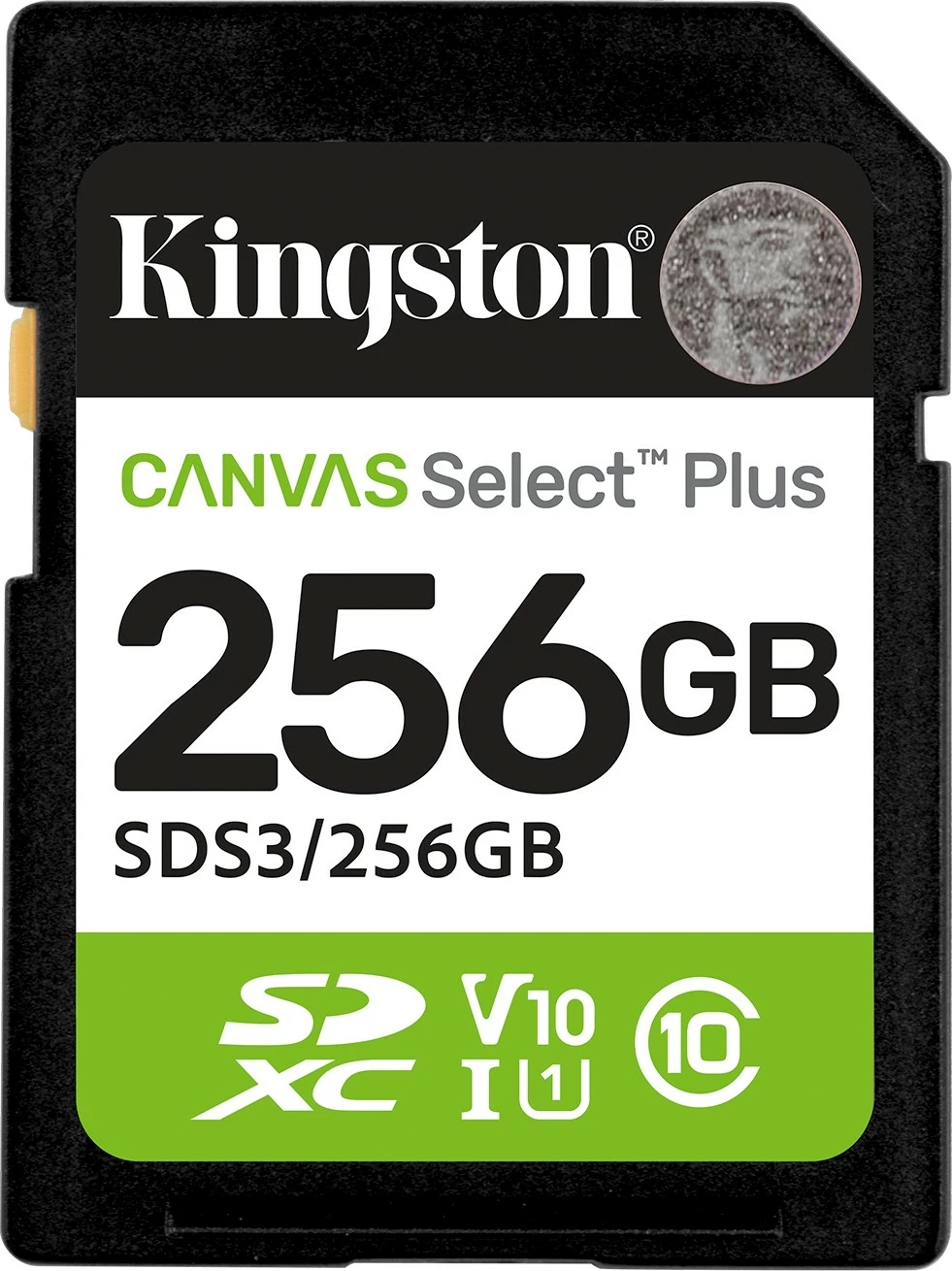 Kartelë SD Kingston Canvas Select Plus Gen3 256GB, SDXC, 150MB/s