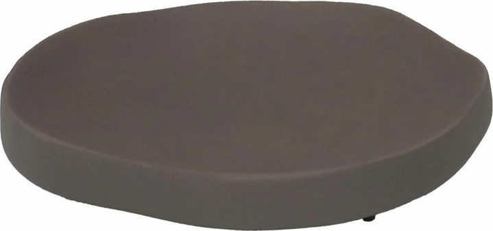 Tabaka dekorative Finton, alumin, ngjyrë balte, 20x20x6 cm