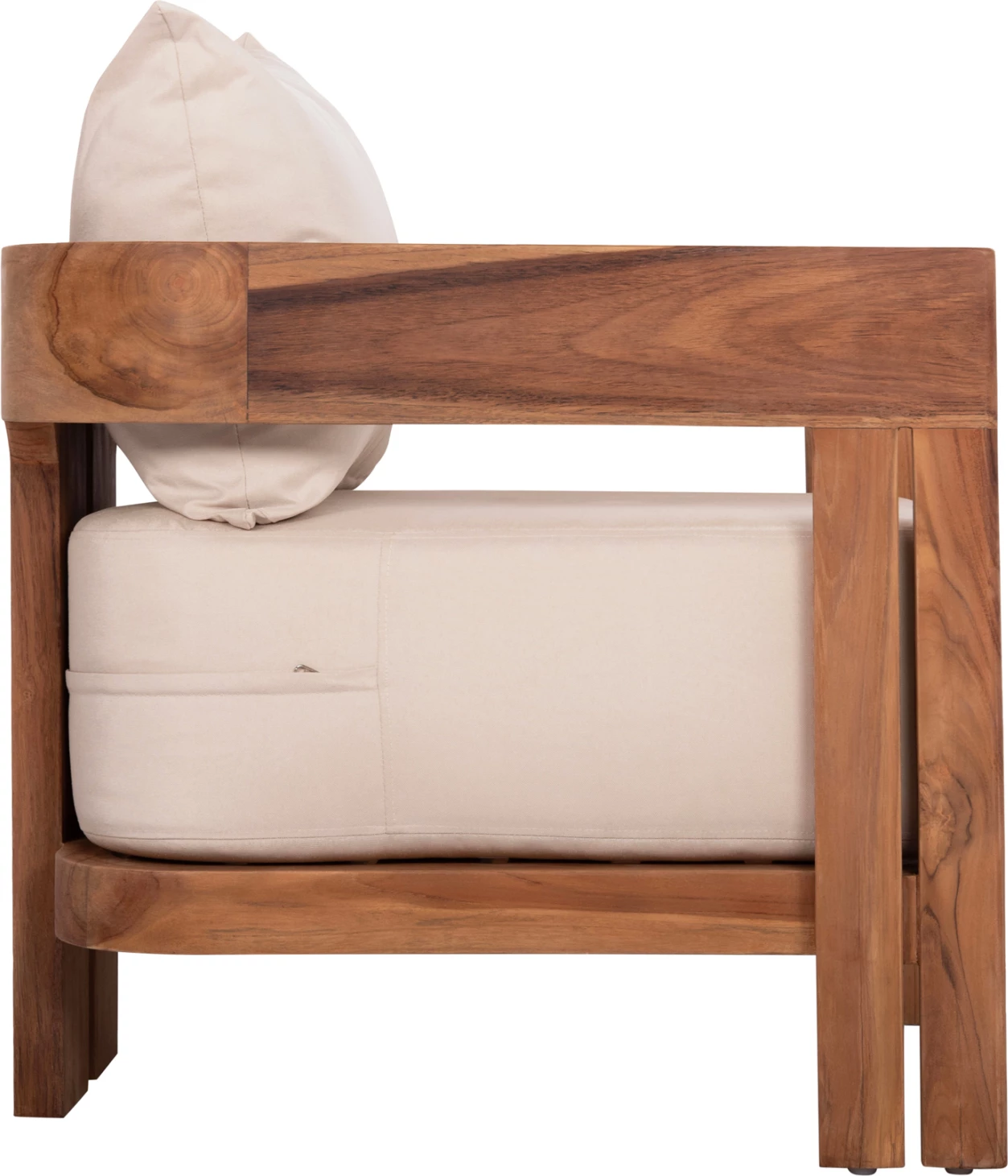 Karrige lounge KIOTO, dru tik natyral, 70x74x72cm