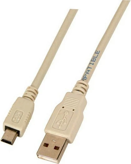 Kabëll USB EFB Elektronik USB 2.0 A në Mini-USB B, 1.5 m, gri
