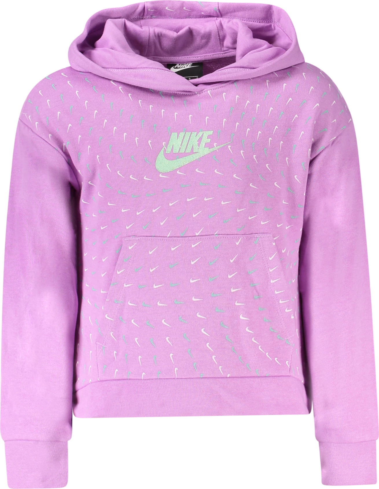 Duks me kapuç Nike për vajza, vjollcë