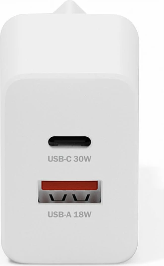 Karikues muri Digitus USB GaN 30W, 1x USB-C + 1x USB-A, i bardhë