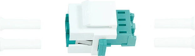 Keystone lidhës fibër LogiLink LC-Duplex Multimode, aqua