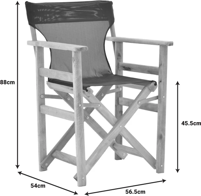 Karrige regjisori, dru ahu, ngjyrë natyrale - pëlhurë e zezë e errët Nexus