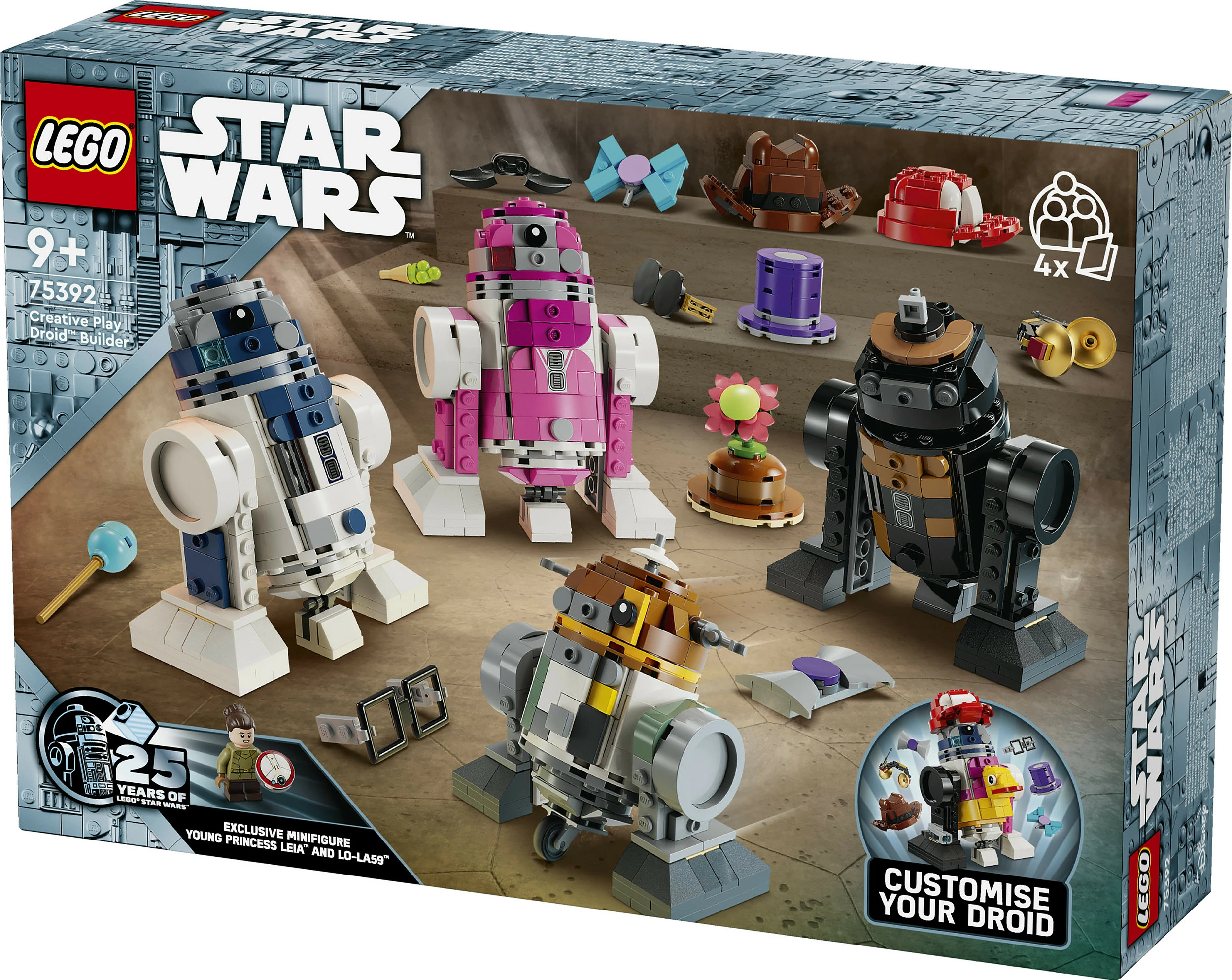 Set ndërtimi LEGO Star Wars Creative Play Droid Builder 75392, 1186 pjesë, 9+ vjeç, shumëngjyrësh