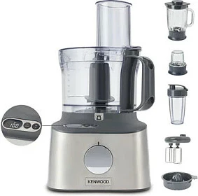 Robot kuzhine Kenwood MultiPro Compact+, 800W, peshore e integrume, blender, Blend-Xtract 2GO, argjendtë