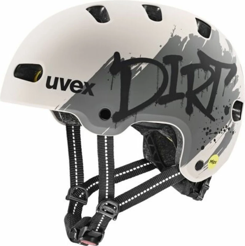 Helmetë fëmijësh Uvex Kid 4 Style MIPS, gri
