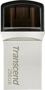 USB stick Transcend JetFlash 256GB, USB 3.1, OTG Type-A & Type-C, argjend