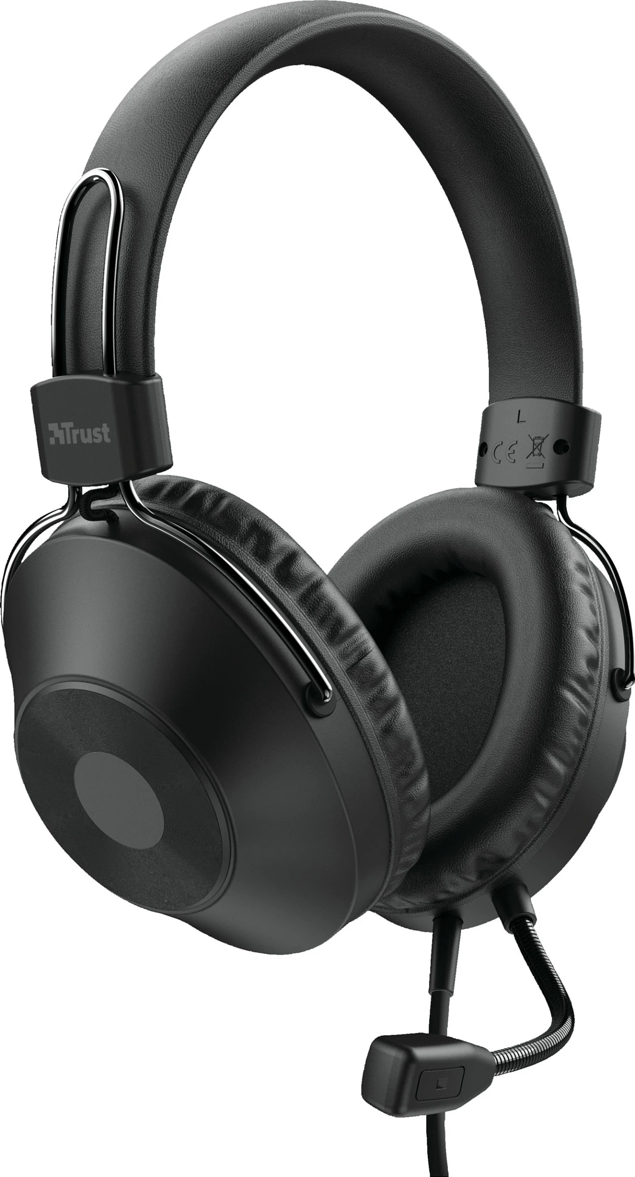 Kufje me mikrofon Trust HS-250, USB, me kabllo 2 m, over-ear, e zezë