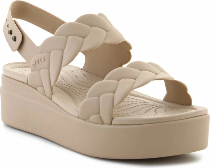 Sandale Crocs femra, bezhë