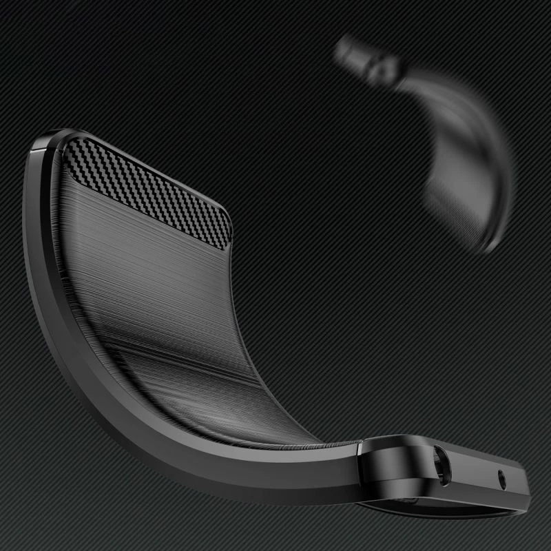 Kapak telefoni Hurtel Carbon Case për Xiaomi Redmi Note 14 5G, i zi