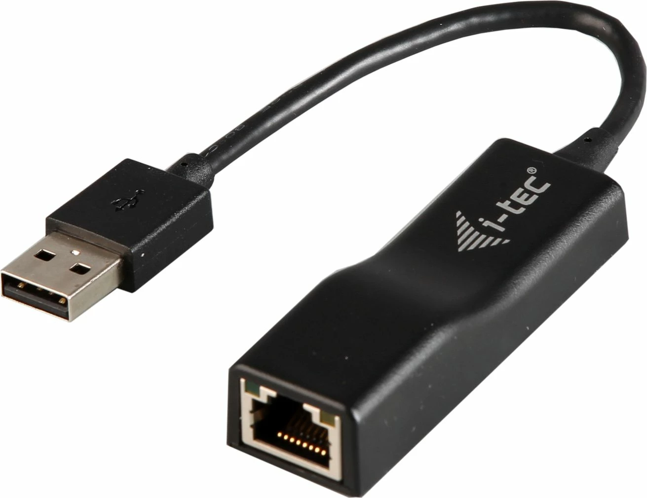 Adapter rrjeti USB 2.0 në Ethernet I-TEC U2LAN 10/100 Mb/s RJ-45, i zi