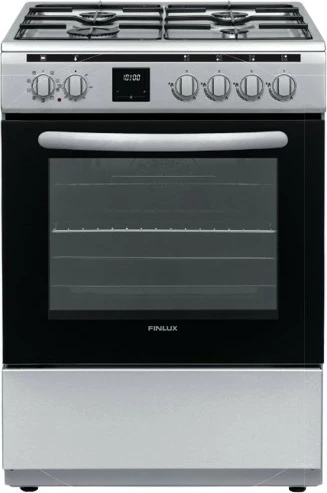 shporet i lirë i kombinuar gas-elektrik Finlux FC-692GWNI, 69 L, 60 cm, klasa A, inox