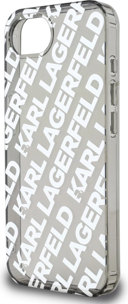 Mbështjellës Karl Lagerfeld IML Repeat Logo për iPhone 16e, argjend