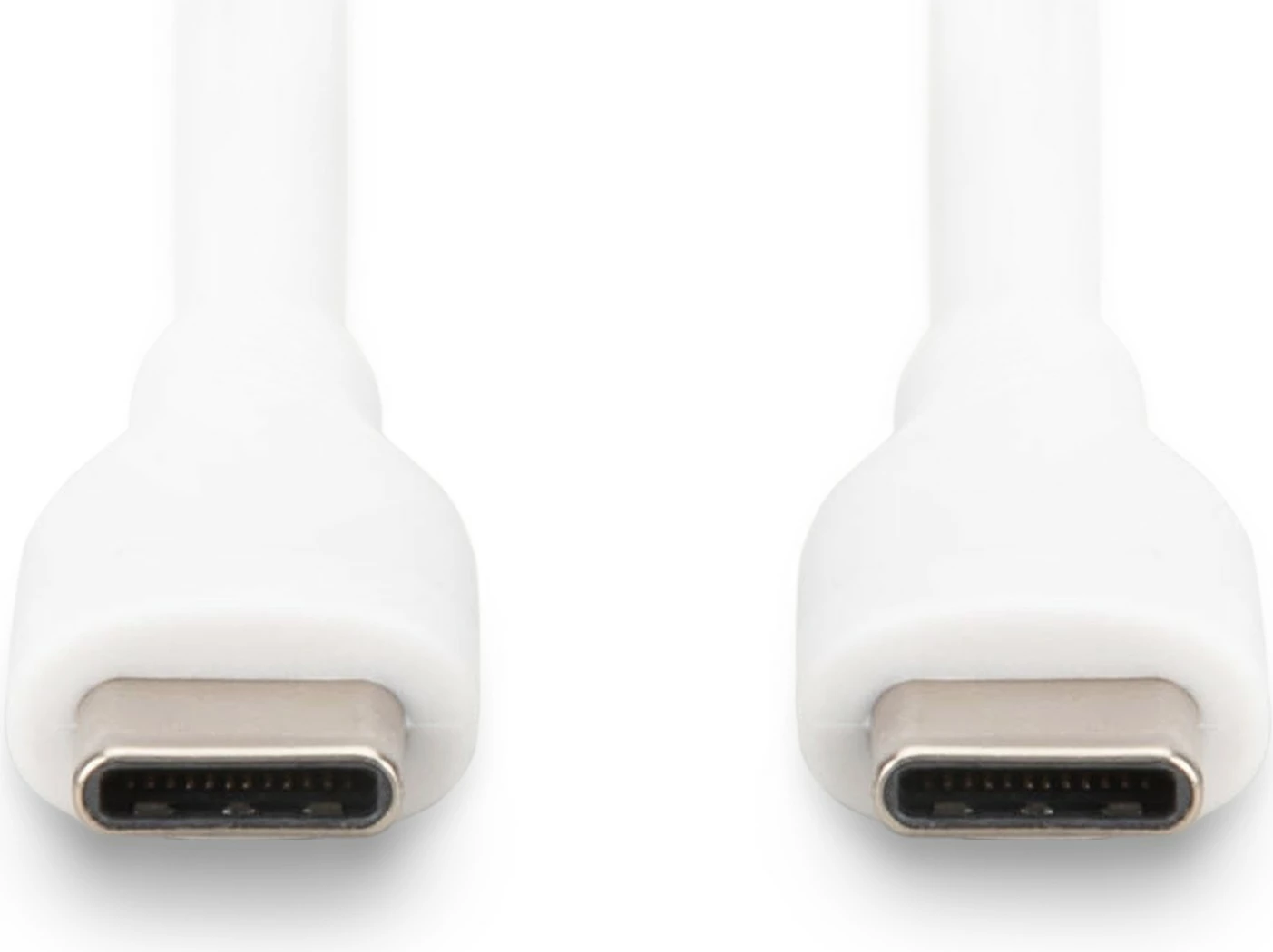 Kabëll USB-C Digitus, 1m, silikon, bardhë