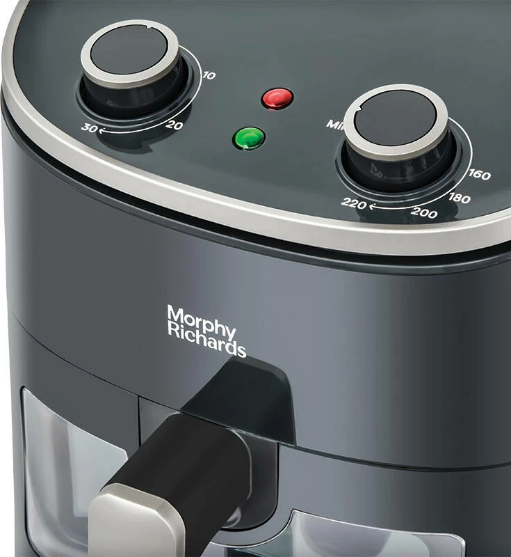 Fritezë pa yndyrë Morphy Richards 480007, me dritare shikimi, e zezë