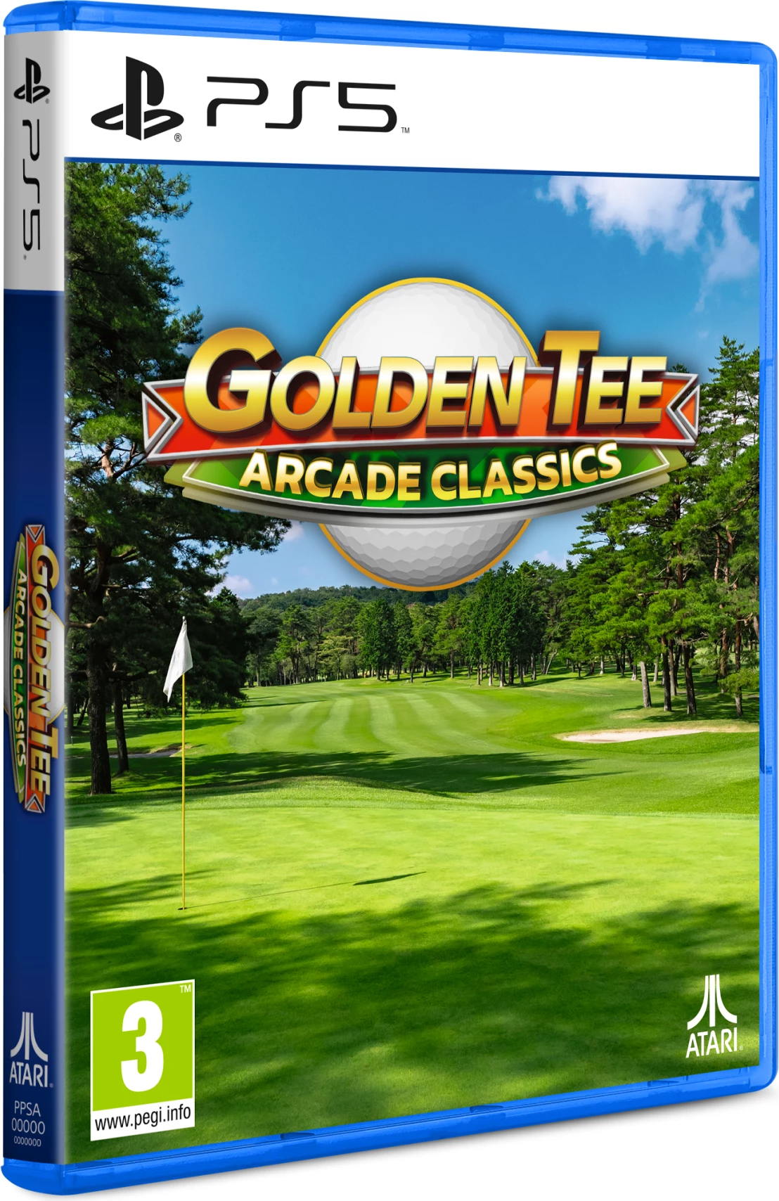 Lojë PS5 Atari Golden Tee Arcade Classics, PEGI 3, edicion fizik (me mini replika arkade)