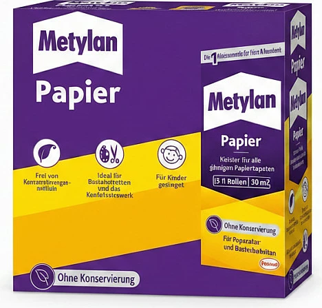 Ngjitës tapete Metylan Papier, 125 g, për tapeta letre