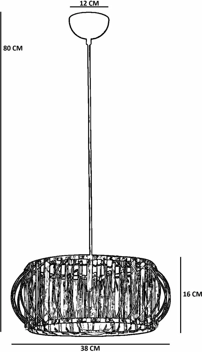 Llambë tavani Opviq, 9042-7, metal e xham, ngjyrë e zezë