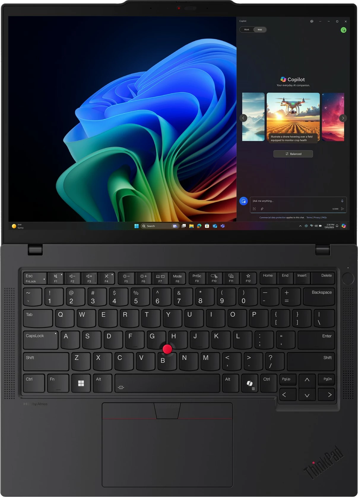 Kompjuter portativ Lenovo ThinkPad T14 G6, AMD Ryzen AI 5 340, 32GB RAM, 1TB SSD, 14 inç, e zezë