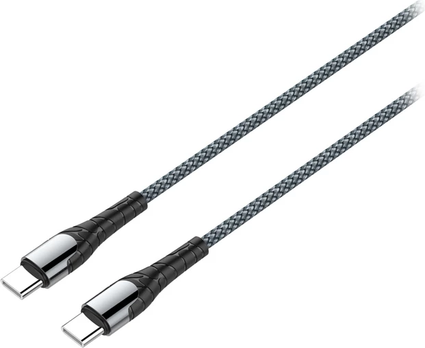 Kabllo USB-C në USB-C Moye Connect 68W 2m për karikim të shpejtë, gri