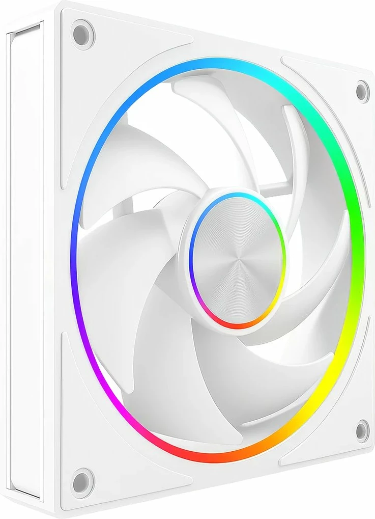 Ventilator për kasë PC Modecom Volcano Loop 120 ARGB (FAN-LOOP-120S-ARGB-200) 120mm PWM, White, 1 copë