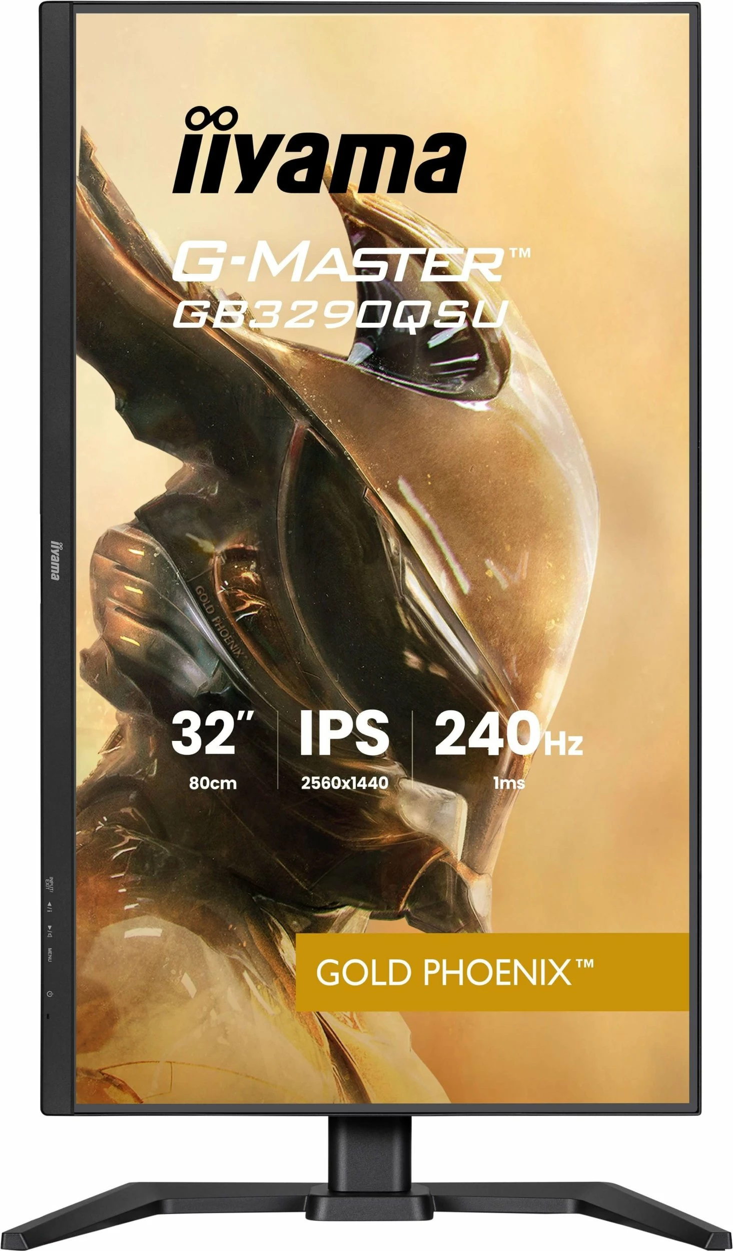 Monitor gaming iiyama G-Master GB3290QSU-B1 Gold Phoenix 31.5\" IPS QHD 240Hz 1ms FreeSync Premium, zi