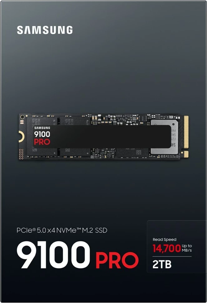 SSD Samsung 9100 PRO, M.2 PCIe 5.0 NVMe, 2 TB, i zi