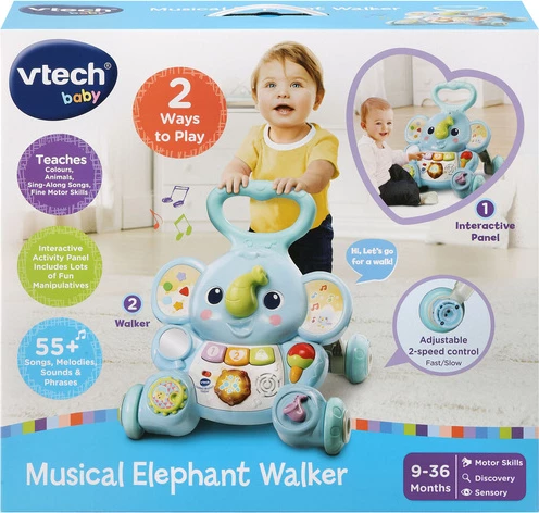 VTech – Karrocë për hapat e parë "Musical Elephant Walker"