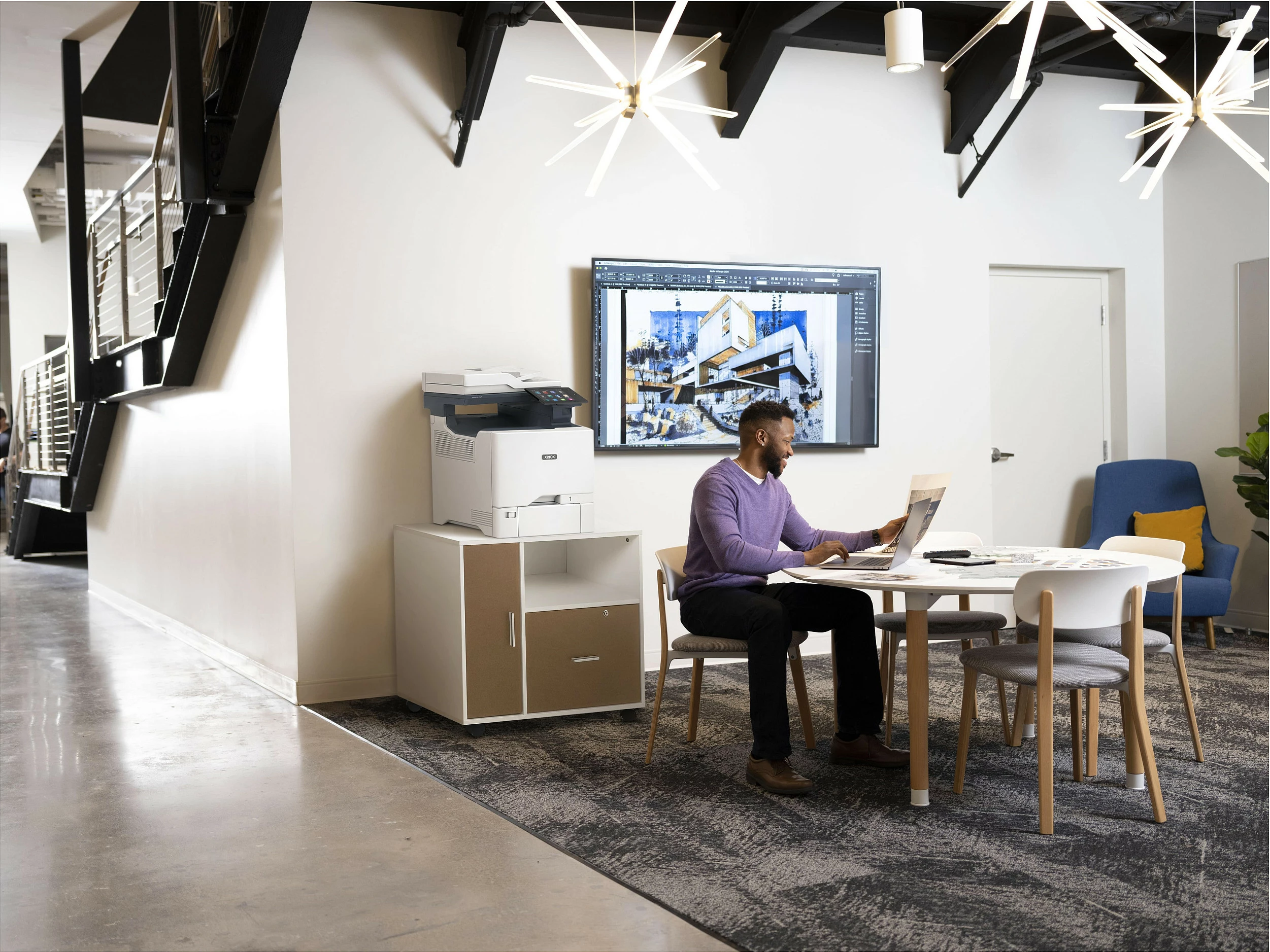 Printer multifunksional Xerox VersaLink C625DN, kolor, USB/LAN, skanim & printim duplex, gri/kaltër
