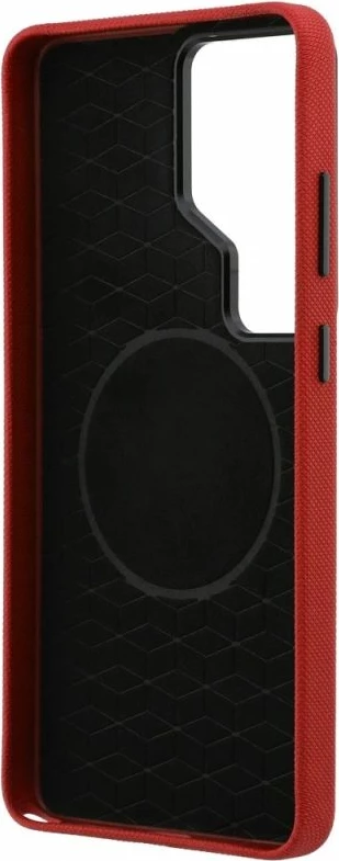 Case BMW M Metal Logo MagSafe për Samsung Galaxy S26 Ultra, e kuqe