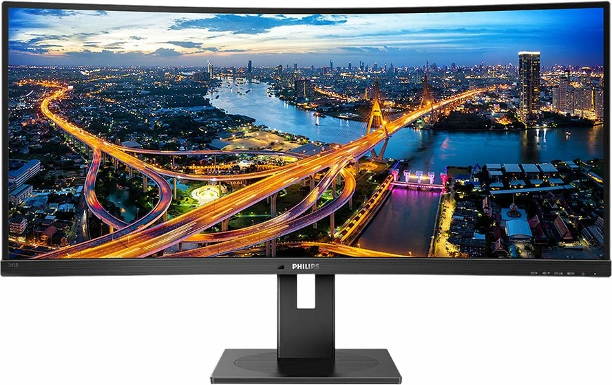Monitor Philips 345B1C 34\" Curved UltraWide VA WQHD 3440x1440 100Hz USB Hub 2x5W, zi