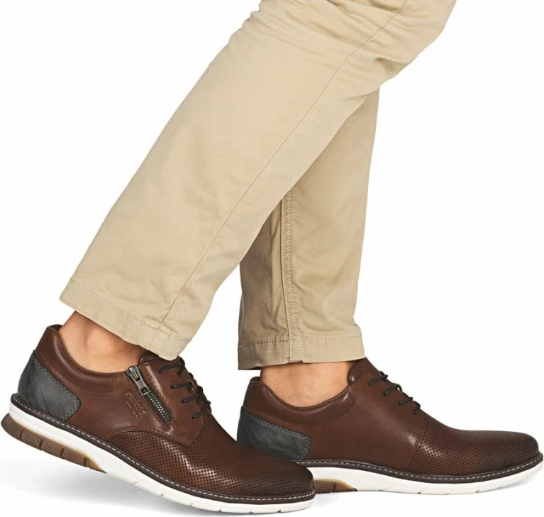 Këpucë për meshkuj Rieker, kafe