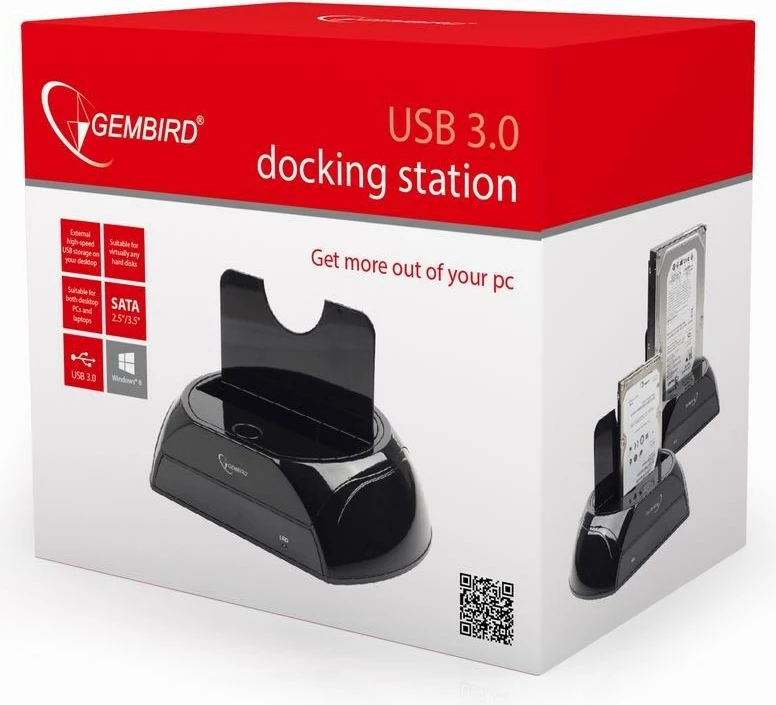 Docking Station Gembird HD32-U3S-2, i zi  