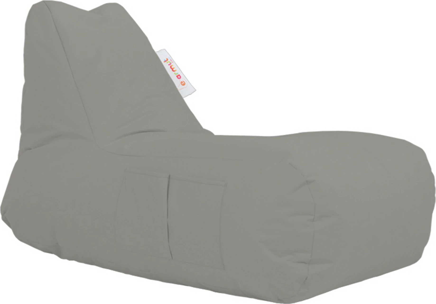 Qese ulëse për kopsht, ngjyrë fume, Atelier del Sofa, Trendy Comfort Bed Pouf