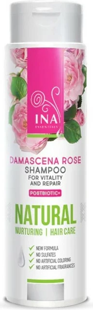 Shampon për femra INA ESSENTIALS Natural Rose për flokë të thata dhe të dëmtuara, 200ml