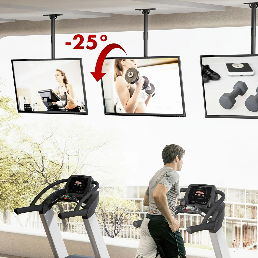 Mbajtëse tavani për TV Maclean MC-112 B, 43-86", max 60kg, VESA 600x400, e zezë