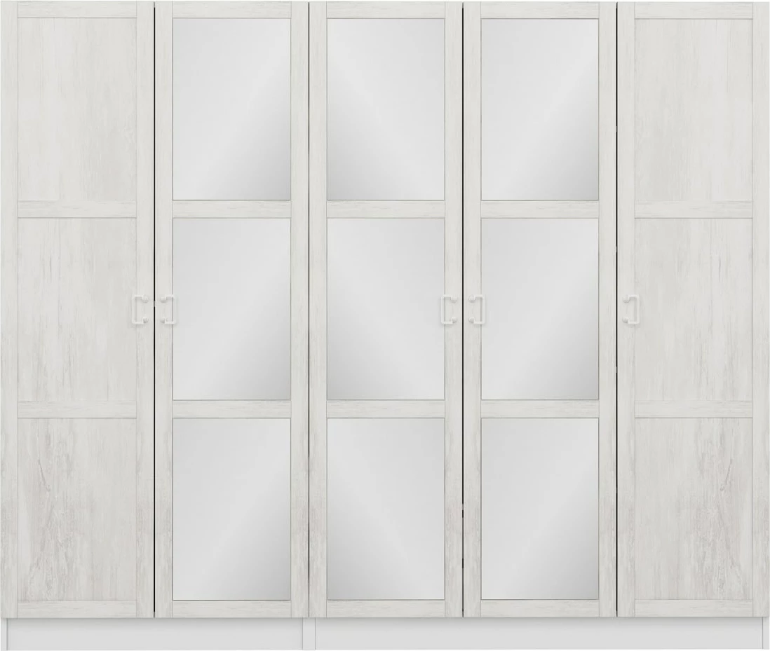 Dollap Skye Decor, ngjyrë e bardhë, Kale Country, 225x210x52 cm