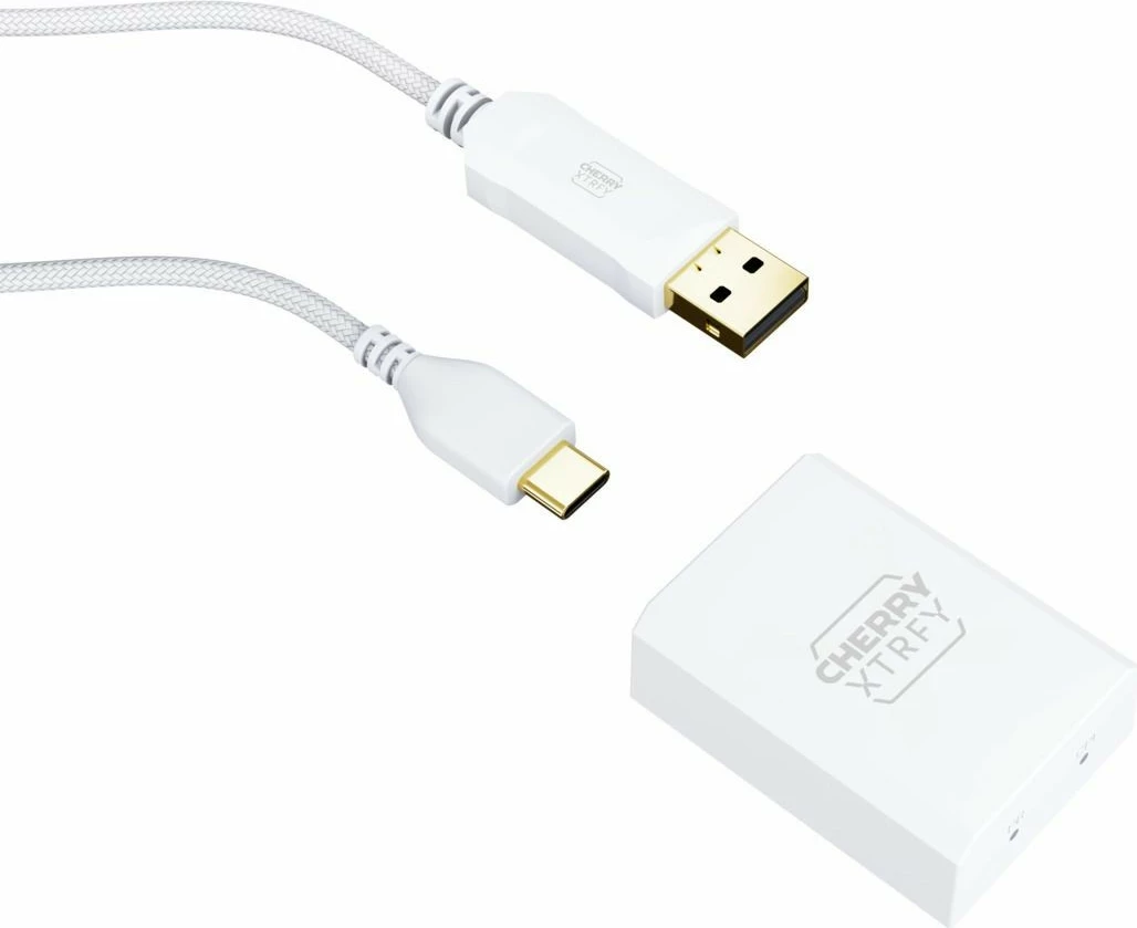 Maus CHERRY XTRFY M64 Pro Wireless, 26000 DPI, i zi, i bardhë