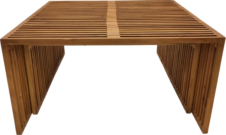 Set tavolinash Tinnie I, dru tik, ngjyrë natyrale