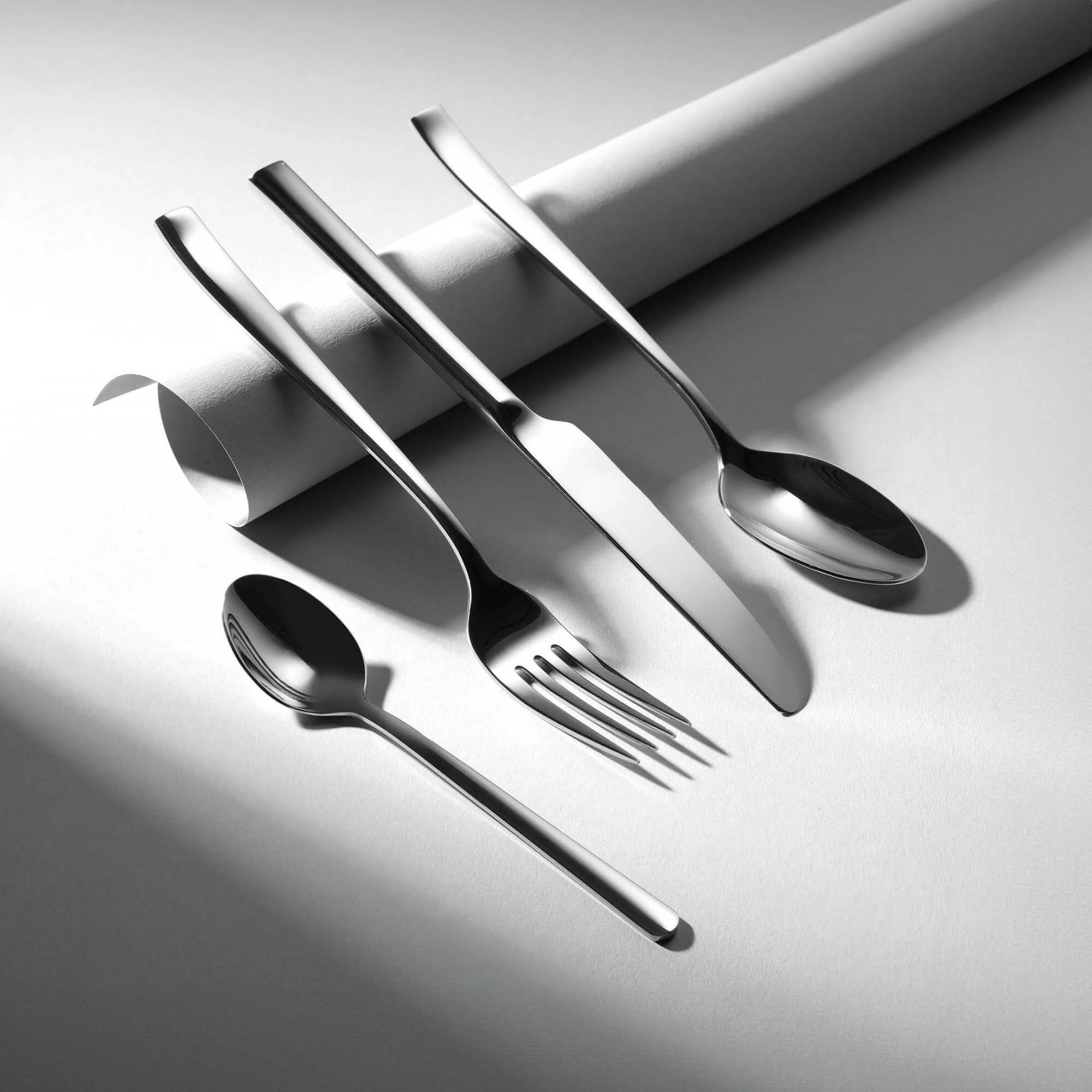 Lugë çaji OVE Garda 146 mm, inox 18/10, set 12 copë, argjendi