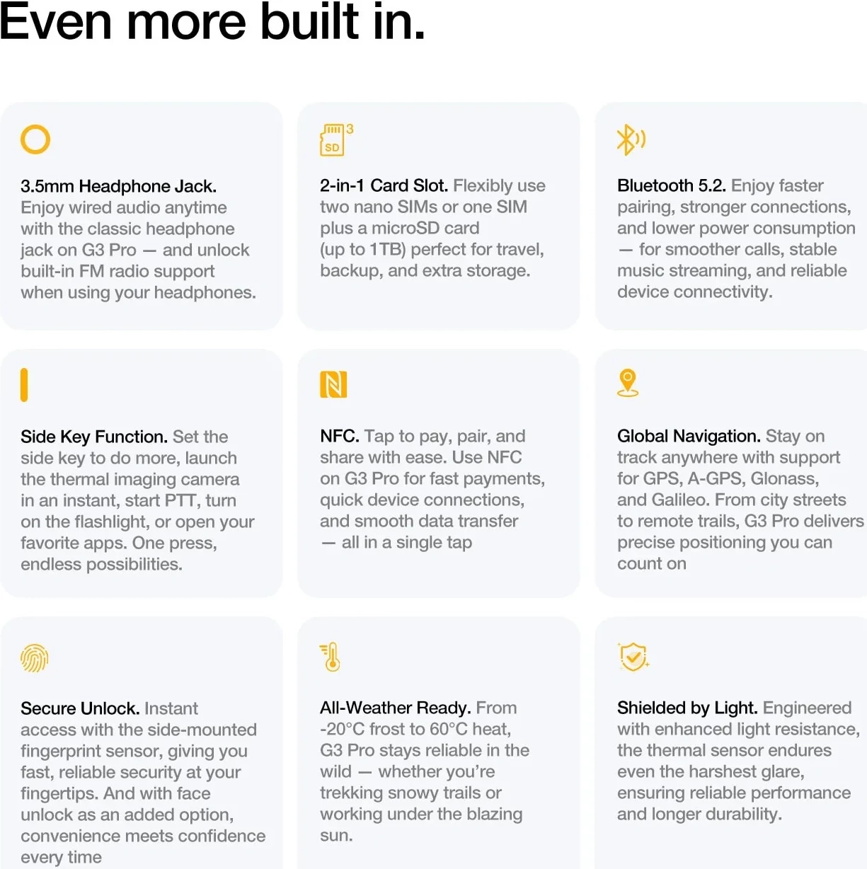 Celular AGM G3 Pro 12GB (+12GB) RAM / 512GB, kamerë termike, bateri 10000 mAh, zi/gri