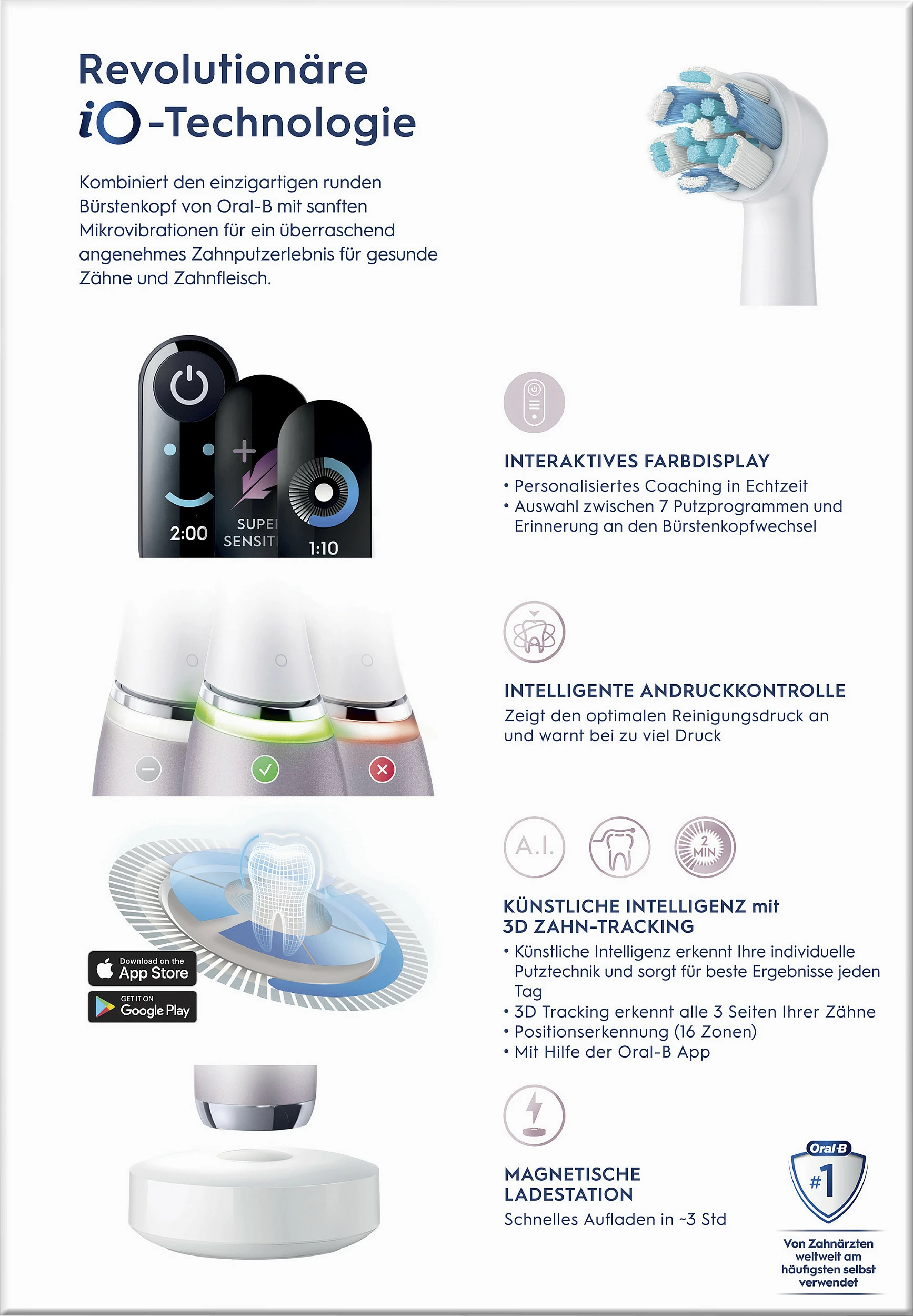 Furçë dhëmbësh elektrike Oral-B iO Series 9n, 6 mënyra, Bluetooth, me kuti udhëtimi, rozë