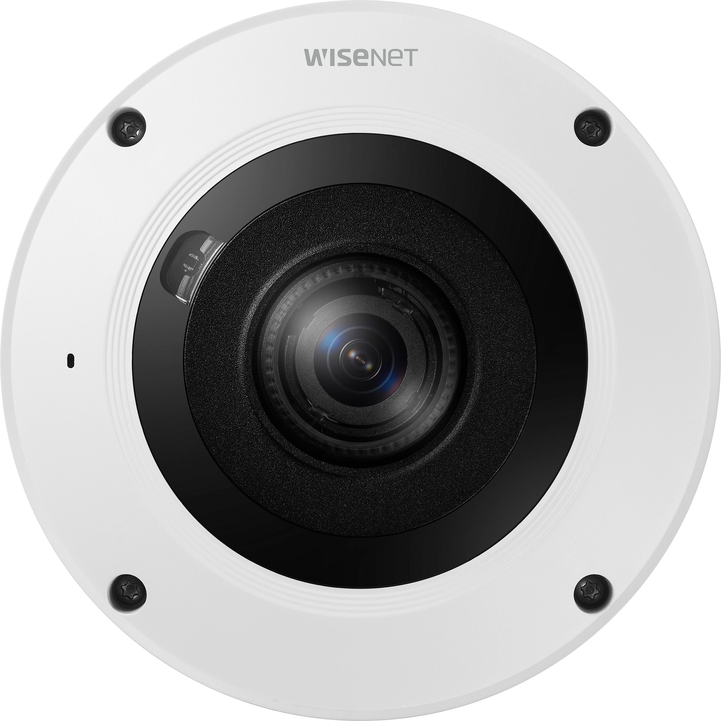Kamerë sigurie IP Hanwha Wisenet XNF-9013RV, Fisheye 12MP, PoE, IR, IP66 IK10, e bardhë