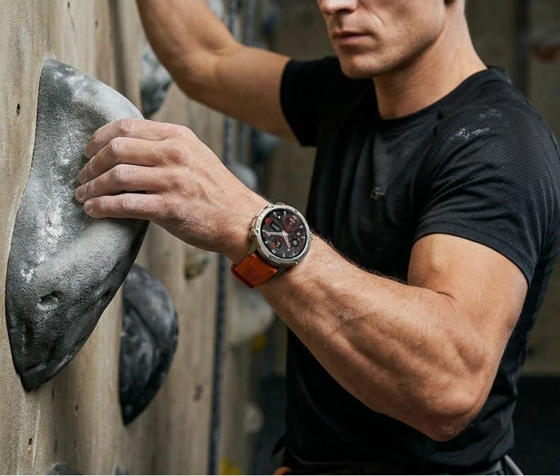 Smartwatch Gravity GT42-4 për meshkuj, rrip grafit + byzylyk