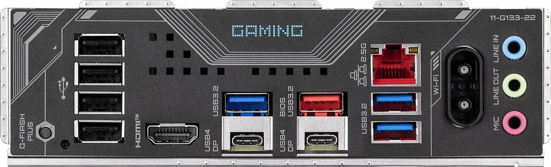 Pllakë amë Gigabyte X870 GAMING WIFI6, AM5, ATX, DDR5 deri 256GB, Wi‑Fi 6 + Bluetooth 5, USB4, e zezë, me antenë Wi‑Fi
