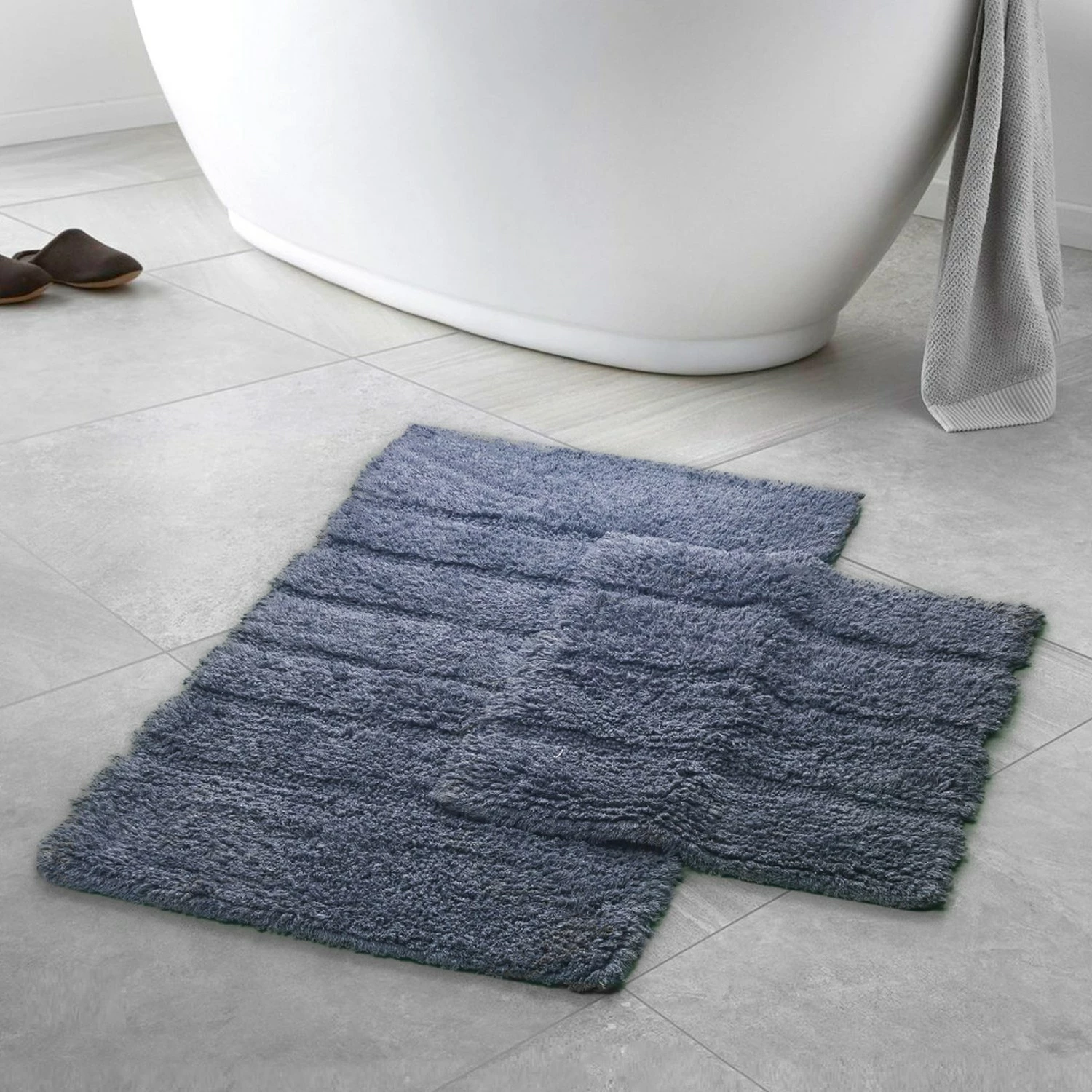 Set tapetash për banjo (2 copë), Mijolnir Milano, ngjyrë argjendi