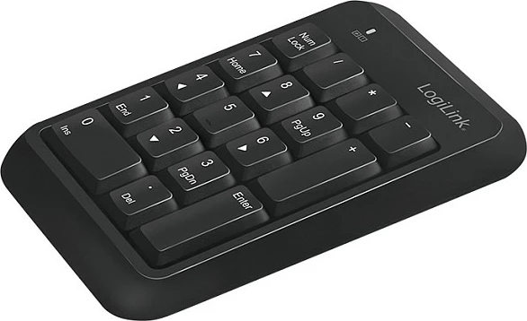 Tastierë numerike LogiLink ID0201, Bluetooth 5.1, 17 taste, AAA, e zezë
